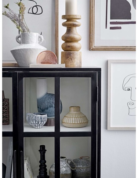 Vitrina OPAL, Roble Negro / Metal - Bloomingville. Vackart