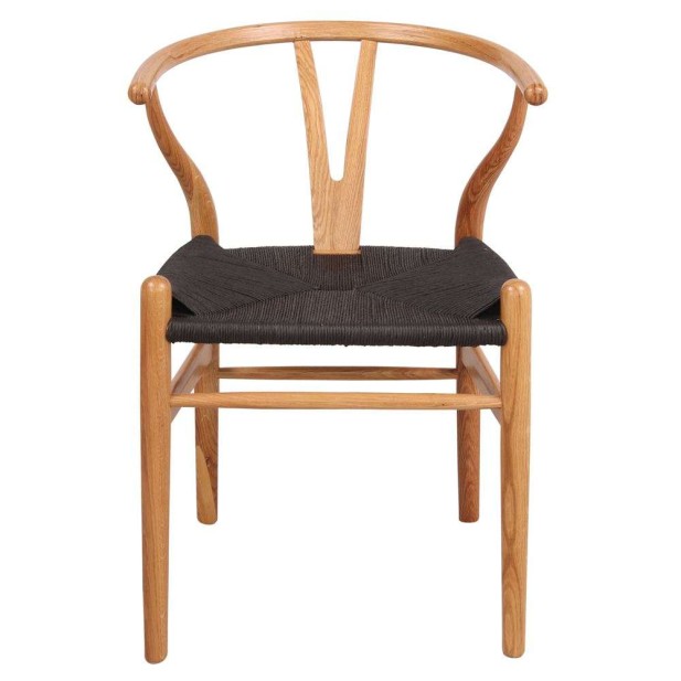 Silla Wishbone Natural Black, Inspiración - Vackart