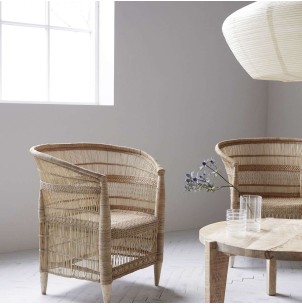 Silla con Brazos HDRIKA, Madera / Ratán Natu - House Doctor. 258880200 2