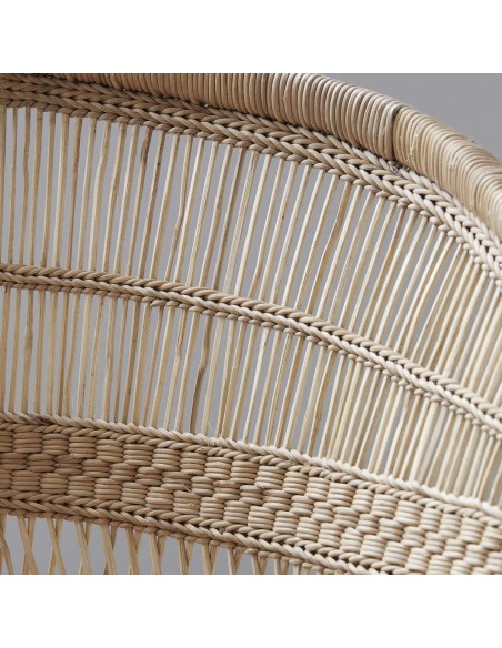 Silla con Brazos RIKA, Madera / Ratán Natural - House Doctor. Vackart