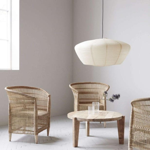 Silla con Brazos RIKA, Madera / Ratán Natural - House Doctor. Vackart