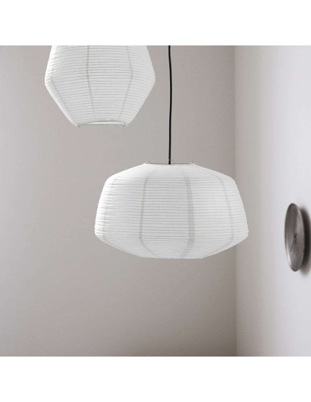 Pantalla Lámpara BIDAR Ø50 cm, Hierro / Papel Blanco - House Doctor. Vackart