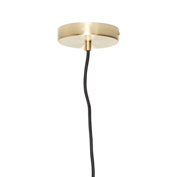 Lámpara de Techo GRÅFTAE Ø40 cm, Vidrio Gris / Latón - Hübsch. Vackart