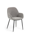 Silla KONNA, Textil Gris Claro - Kave Home