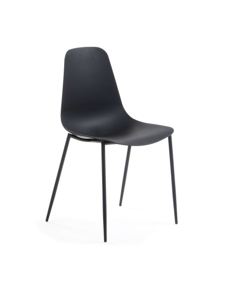 Silla WHATTS, Negro - Kave Home. Vackart