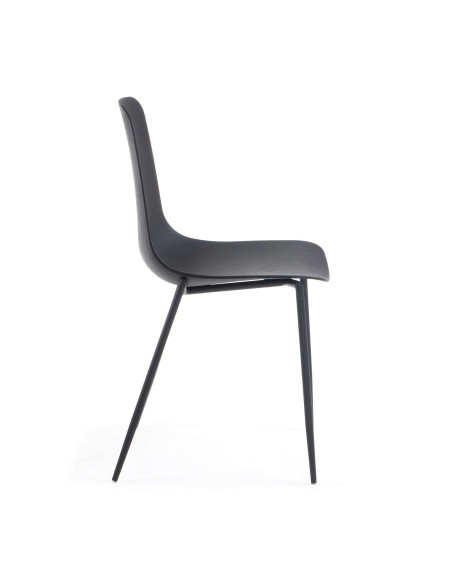 Silla WHATTS, Negro - Kave Home. Vackart