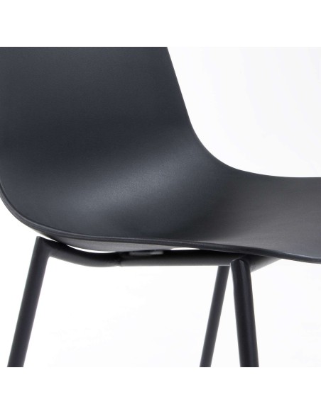 Silla WHATTS, Negro - Kave Home. Vackart