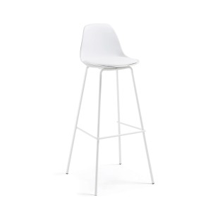 Taburete Alto BRIGHTER 75 cm, Blanco - Vackart. los mejores taburetes de diseño nórdico con calidad y estilo, solo en Vackart tu tienda de diseño más actual.