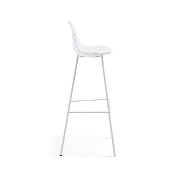 Taburete Alto BRIGHTER 75 cm, Blanco - Kave Home. Vackart Taburete Alto BRIGHTER 75 cm, Blanco - Kave Home. Vackart