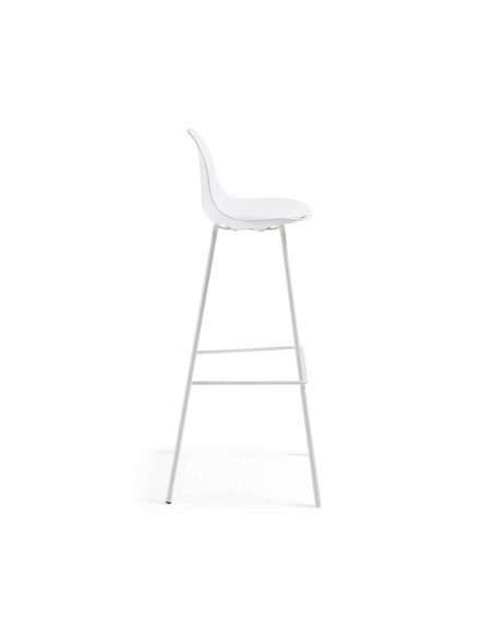 Taburete Alto BRIGHTER 75 cm, Blanco - Kave Home. Vackart