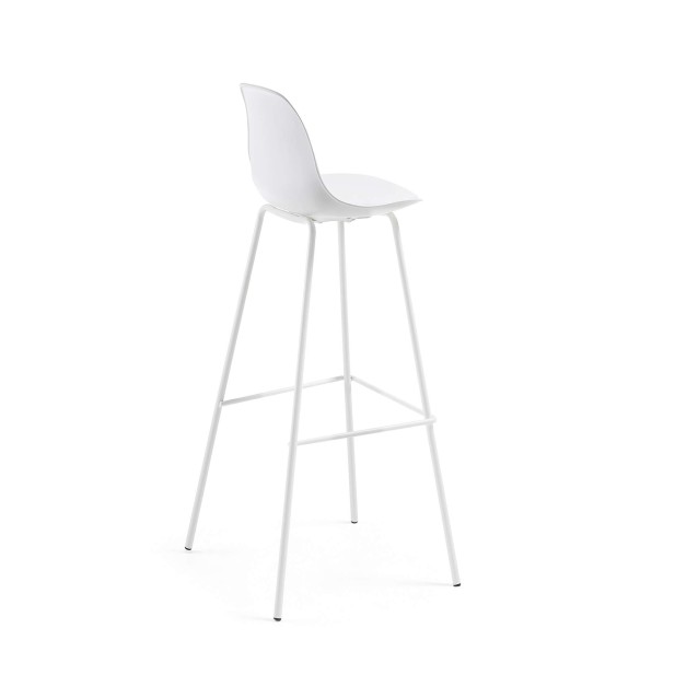 Taburete Alto BRIGHTER 75 cm, Blanco - Kave Home. Vackart Taburete Alto BRIGHTER 75 cm, Blanco - Kave Home. Vackart