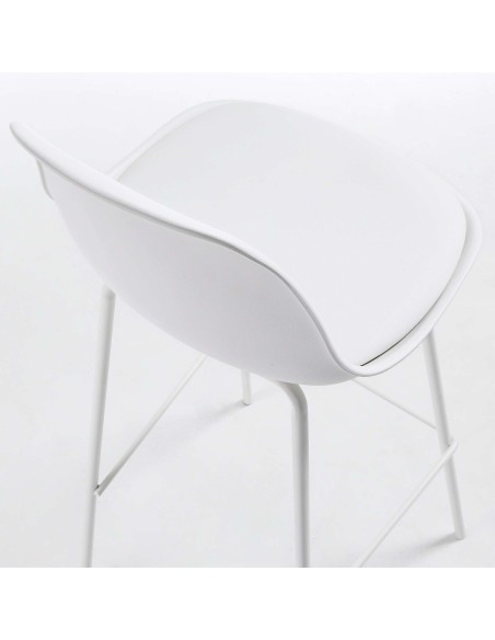 Taburete Alto BRIGHTER 75 cm, Blanco - Kave Home. Vackart