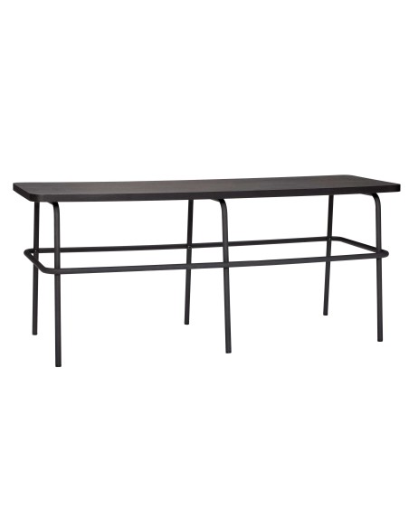 Banco MIRTÅ, Metal / Madera Negra - Hübsch. Vackart