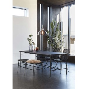 Banco MIRTÅ, Metal / Madera Negra - Hübsch. Vackart 2