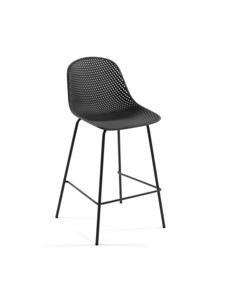 Taburete Quinby gris altura 65 cm - Kave Home