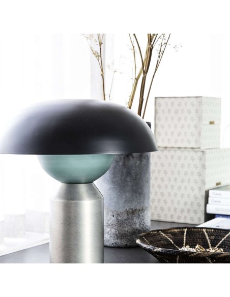 Lámpara de Sobremesa LITTLE FELLOW, Metal Gris / Negro - House Doctor. Vackart