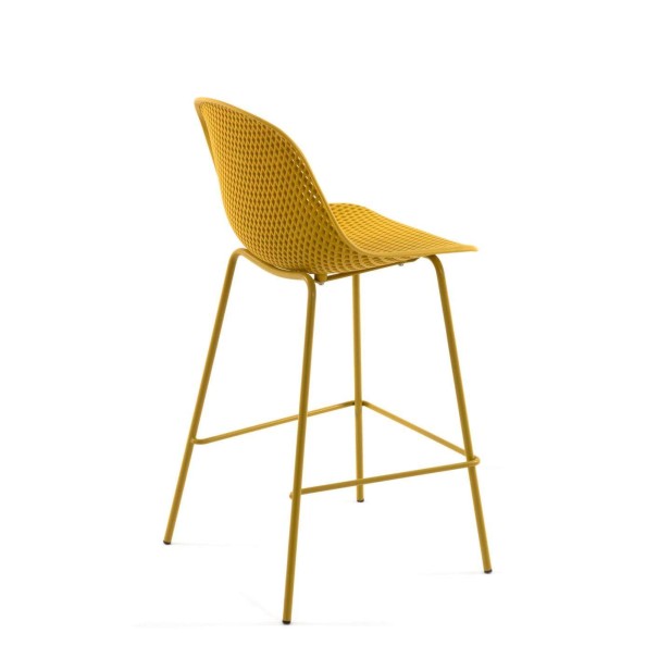 Taburete Quinby amarillo altura 65 cm - Kave Home