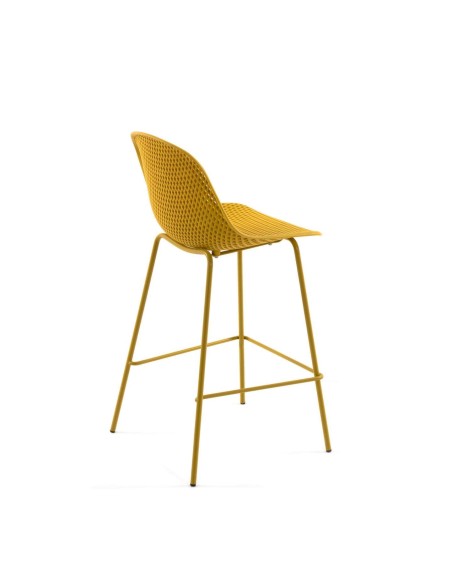 Taburete Quinby amarillo altura 65 cm - Kave Home