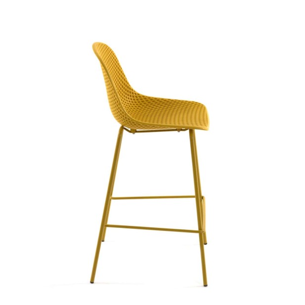 Taburete Quinby amarillo altura 65 cm - Kave Home