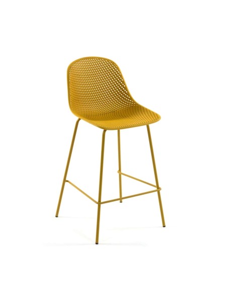 Taburete Quinby amarillo altura 65 cm - Kave Home