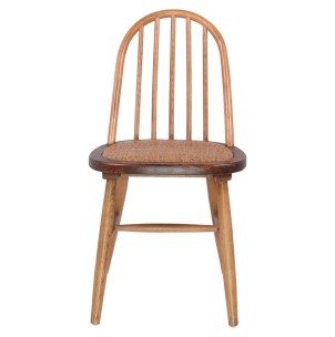 Silla APPLE, Madera Olmo / Ratán Natural. Vackart 2