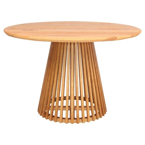 Mesa SOLOMON CEREJEIRA Ø110 cm de Comedor, Madera Natural. Vackart