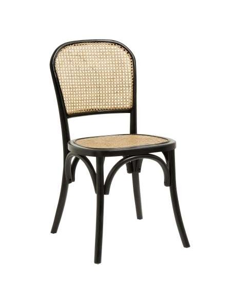 Silla WICKY, Madera Negra / Natural - Nordal. Vackart