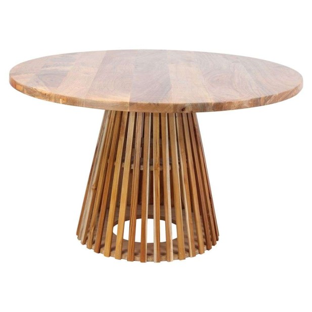 Mesa LEIRE Ø110 cm de Comedor, Pino Natural. Vackart