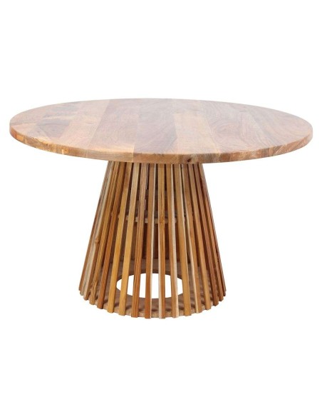 Mesa LEIRE Ø130 cm de Comedor, Pino Natural. Vackart
