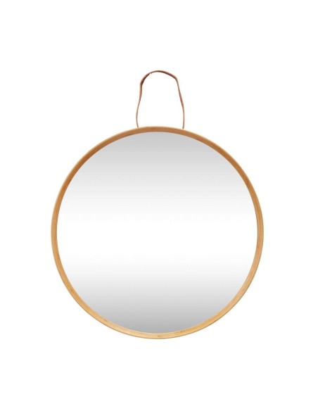 Espejo de Pared AENDEL Ø 60 cm, Bambú Natural - Hübsch. Vackart
