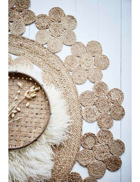 Alfombra JUNI VÅR / Ø150 cm, Yute Natural - Affari. Vackart