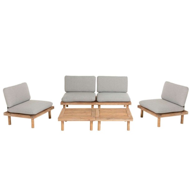 Set Viridis de 4 sillones y 2 mesas   - Kave Home Set Viridis de 4 sillones y 2 mesas   - Kave Home