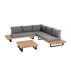 Set Zalika de sofá rinconero de 5 plazas y mesa - Kave Home; Vackart. Piezas de diseño de la marca KaveHome en Vackart. S639M46