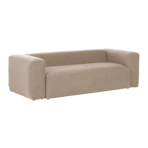 Sofá Blok 3 plazas beige 240 cm - Kave Home