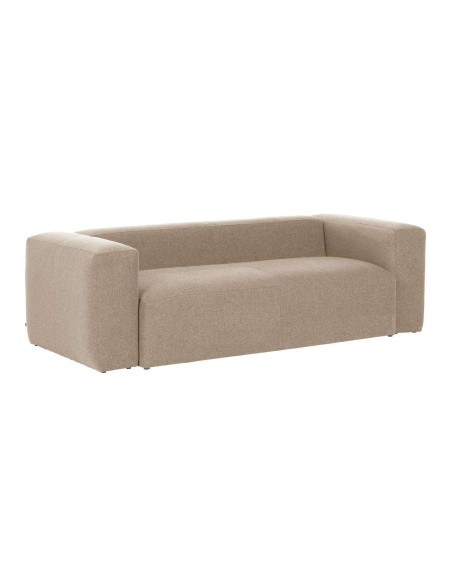 Sofá Blok 3 plazas beige 240 cm - Kave Home