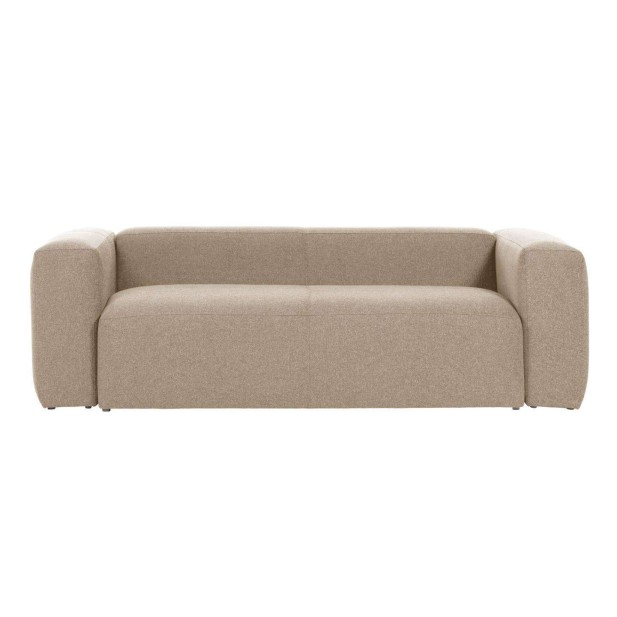 Sofá Blok 3 plazas beige 240 cm - Kave Home