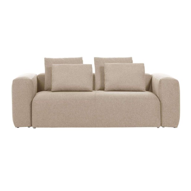 Sofá Blok 3 plazas beige 240 cm - Kave Home