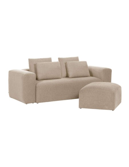 Sofá Blok 3 plazas beige 240 cm - Kave Home