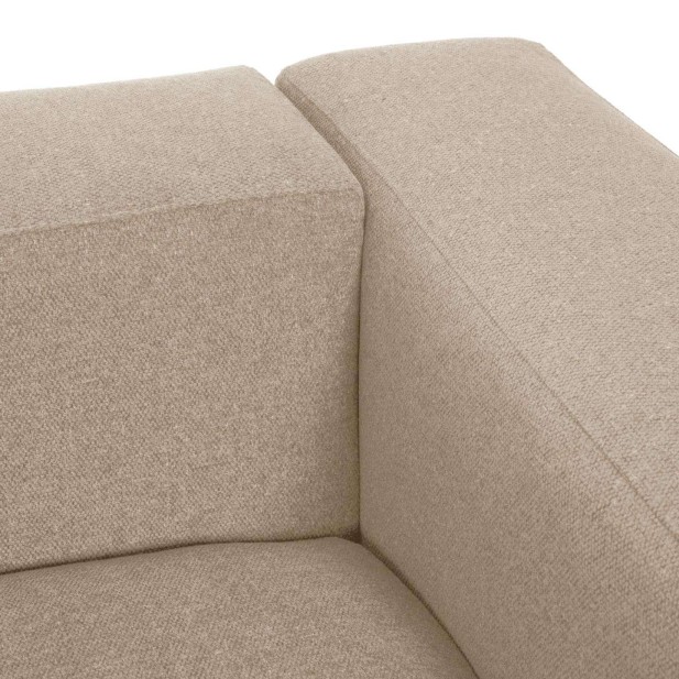 Sofá Blok 3 plazas beige 240 cm - Kave Home