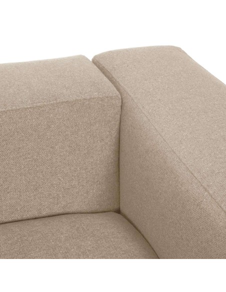 Sofá Blok 3 plazas beige 240 cm - Kave Home
