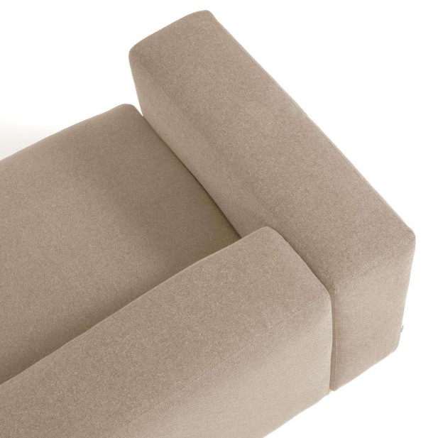 Sofá Blok 3 plazas beige 240 cm - Kave Home