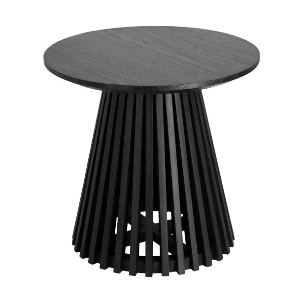 Mesa auxiliar Jeanette Ø 50 cm negro - Kave Home