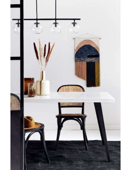 Silla WICKY, Madera Negra / Natural - Nordal. Vackart