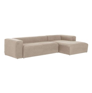 Sofá Blok 3 plazas chaise longue derecho beige 330 cm - Kave Home; Vackart. SOFAS CHAISELONGUE de diseño. Vackart, tu tienda de diseño S573GR39