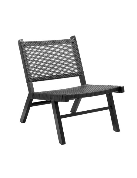 Sillón VASAI, Ratán / Aluminio Negro - Nordal. Vackart