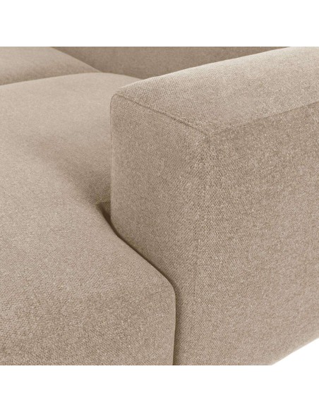Sofá Blok 3 plazas chaise longue derecho beige 330 cm - Kave Home