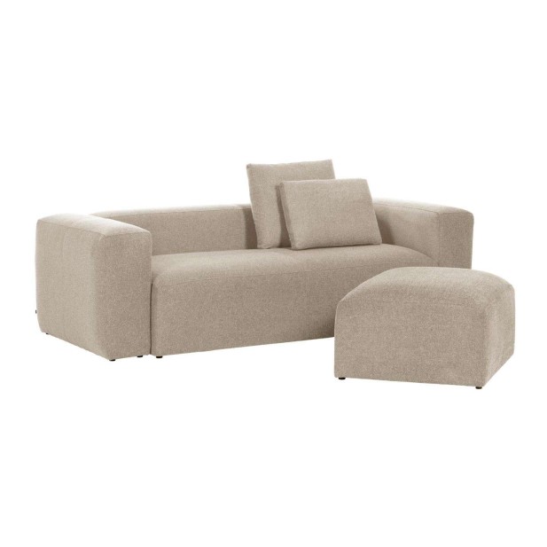 Sofá Blok 2 plazas beige 210 cm - Kave Home