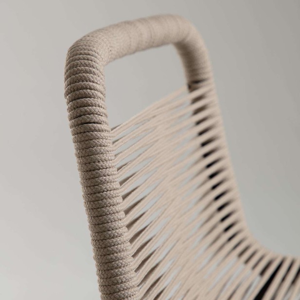 Taburete Lambton beige altura 74 cm - Kave Home