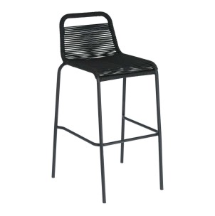 Taburete Lambton negro altura 74 cm - Kave Home; Vackart. TABURETES de diseño. Vackart, tu tienda de diseño