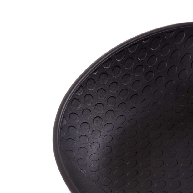 Taburete Alto MYTE 72 cm, Metal / Plástico Negro. Vackart